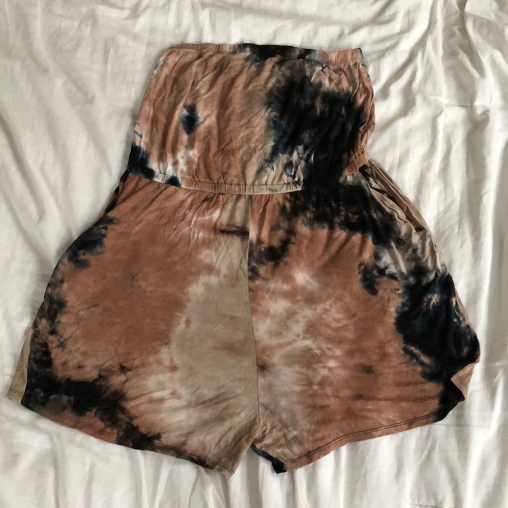 Tie dye fashion nova romper